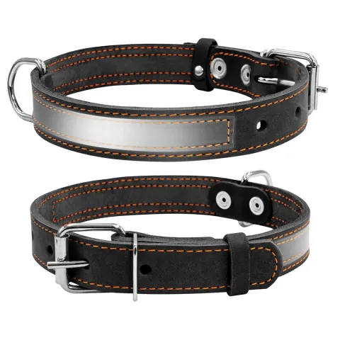 Нашийник "CoLLaR" зі світловідбиваючою стрічкою (ширина 35мм, довжина 48-63см) чорний купити за ціною ₴401.00