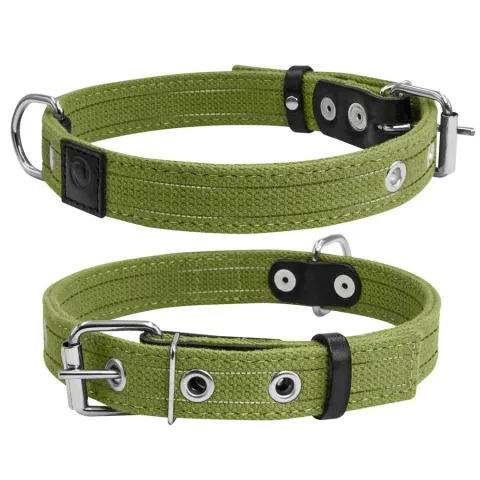 Нашийник для собак бавовняна тасьма CoLLaR Брезент подвійний (ширина 25мм, довжина 41-53см) купити за ціною ₴182.00