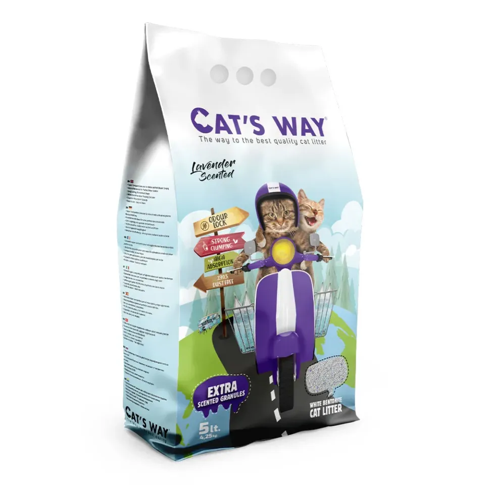 Фото Кетс вей лаванда Бентонітовий наповнювач CAT'S WAY Lavander купити за ціною ₴221.40