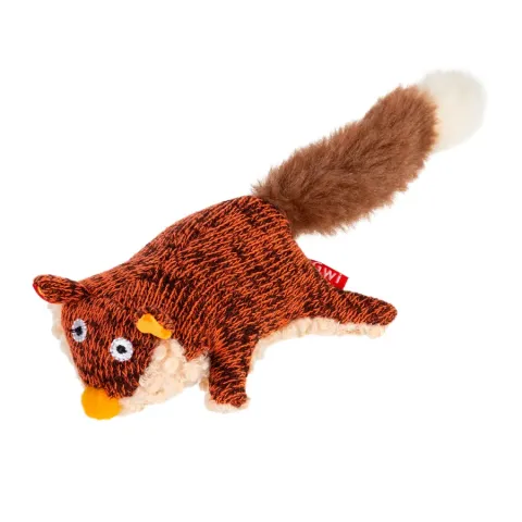 Іграшка для собак Лисиця з пищалкою GiGwi Plush, текстиль, 9 см купити за ціною ₴238.00
