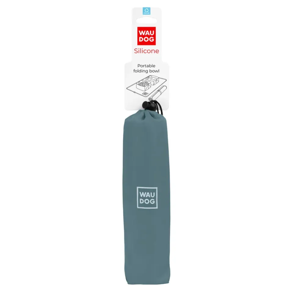 Фото Миска складана WAUDOG Silicone,385х230х50 мм сірий купити за ціною ₴658.00