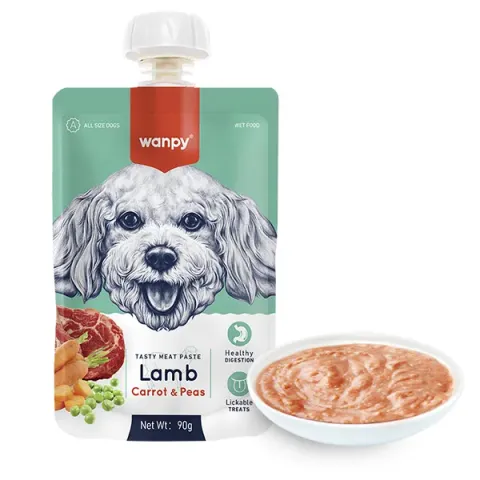 Ванпі Wanpy Lamb Carrot & Pea КРЕМ-ПЮРЕ ЯГНЯ З МОРКВОЮ рідкий корм для собак купити за ціною ₴105.00