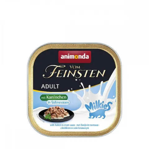 Корм для котів Animonda Vom Feinsten Adult with rabbit in cream sauce (кролик у вершковому соусі) 150 г купити за ціною ₴75.00