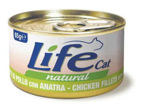 Вологий корм для котів ЛайфКет LifeCat Курка з качкою купити за ціною ₴85.00