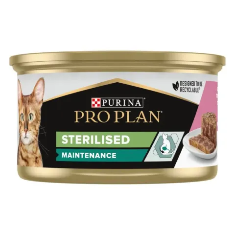 ProPlan Sterilised Adult шматочки в паштеті з тунцем та лососем 85 г купити за ціною ₴41.70