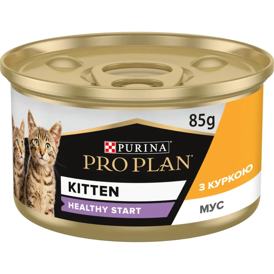 Фото ProPlan Kitten мус з куркою 85 г купити за ціною ₴44.00