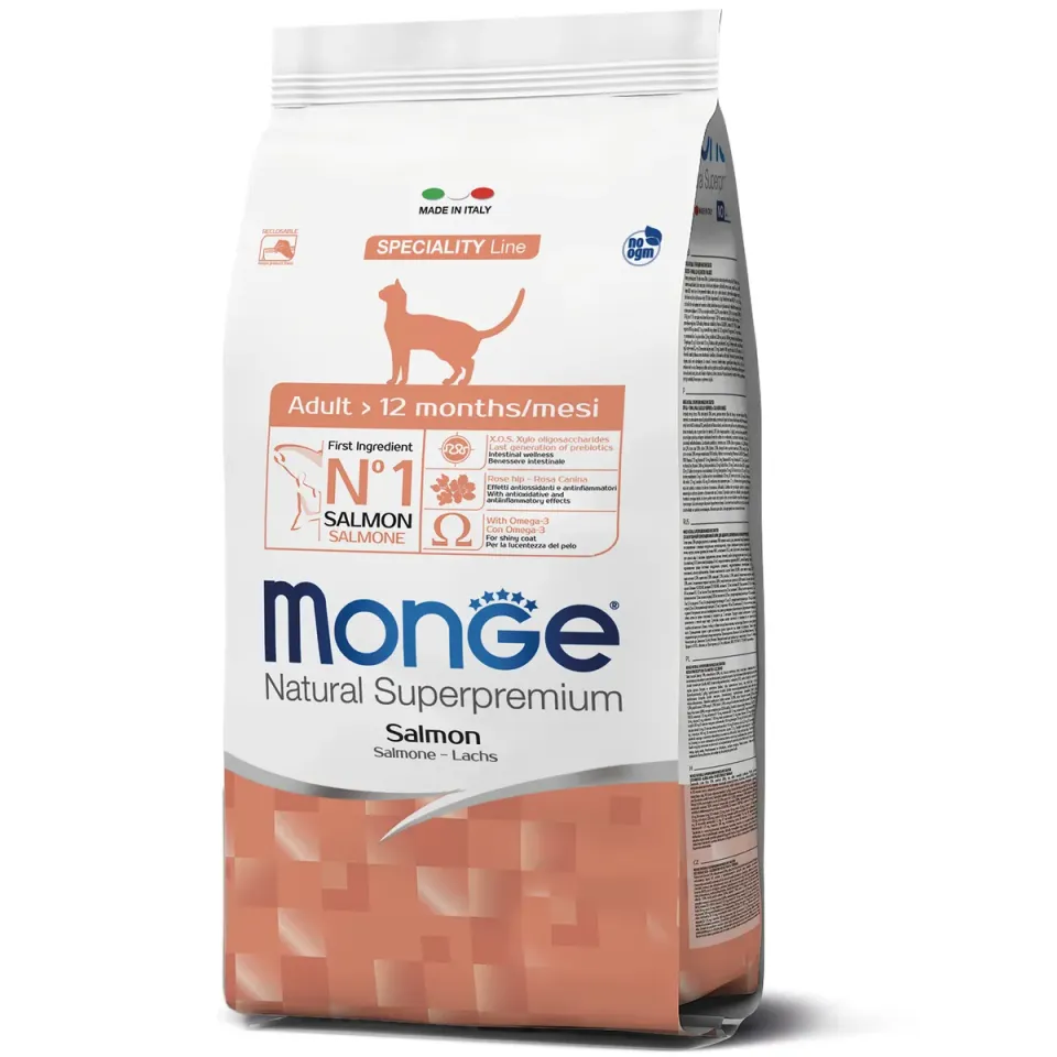 Фото Корм для котів Monge Cat Adult Salmon з лососем 400г купити за ціною ₴255.00