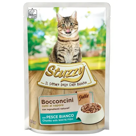 Stuzzy Cat White Fish (біла риба в желе), пауч 85г купити за ціною ₴45.00