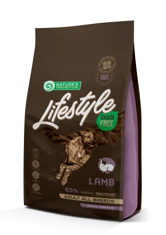 Сухий беззерновий корм з ягнятиною для дорослих собак всіх порід Lifestyle Grain Free Lamb Adult All Breeds купити за ціною ₴713.00