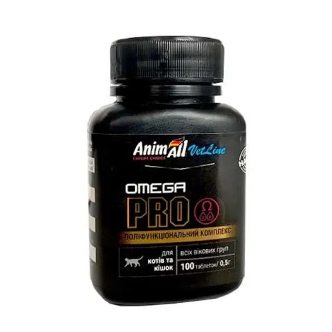АнімАлл AnimAll ВетЛайн Кет Омега ПРО для котів та кішок, 100 шт. купити за ціною ₴139.00