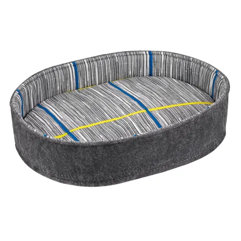 Лежак для Тварин BronzeDog повсть+бязь Овальний Сірий  XS(357211) купити за ціною ₴358.20