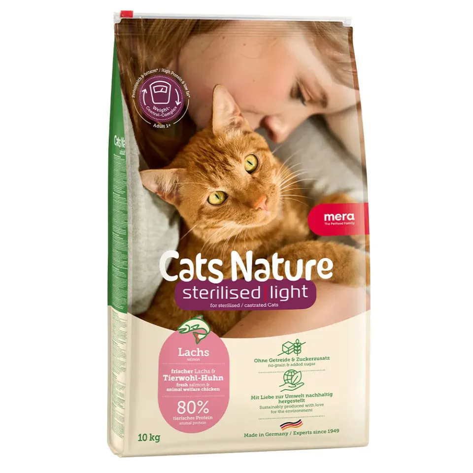 Фото MC Nature Sterilised Light Salmon (Lachs)  корм для  стерилізованих та кастрованих котів з лососем, купити за ціною ₴4616.10
