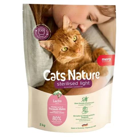 MC Nature Sterilised Light Salmon (Lachs)  корм для  стерилізованих та кастрованих котів з лососем, купити за ціною ₴319.20