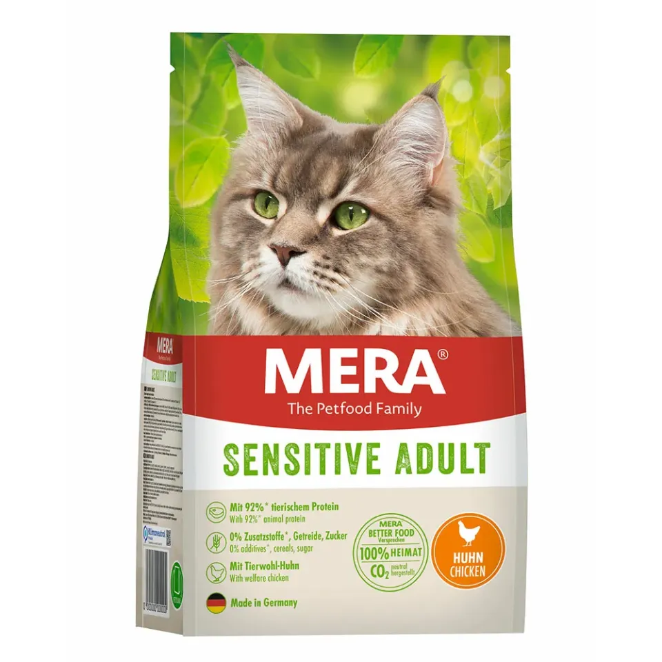 Фото Сухий корм для котів Мера MERA Cats Sensitive Adult Сhicken (Huhn) з куркою купити за ціною ₴365.70