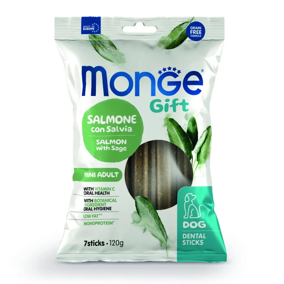 Фото Monge Gift Dog Mini лосоcь з шавлією купити за ціною ₴188.00