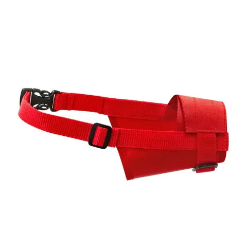 Намордник з нейлону "Dog Extreme" регульований №4 (кане-корсо, аргентинський дог, бульмастиф, кавказька вівчарка) червоний купити за ціною ₴145.00