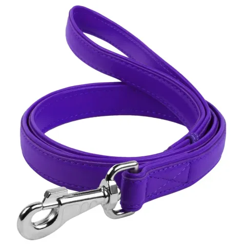 Повідець для собак шкіряний WAUDOG Glamour, Ш 25 мм, Дов 122 см фіолетовий купити за ціною ₴941.40
