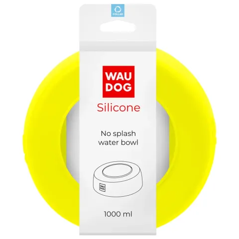 Миска-непроливайка WAUDOG Silicone 1 л жовтий купити за ціною ₴331.00