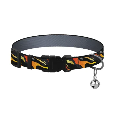 Нашийник для Котів BronzeDog Urban Art Нейлоновий з Пластиковою Пряжкою та Дзвіночком Гравітація  XS(49/8725) купити за ціною ₴88.20