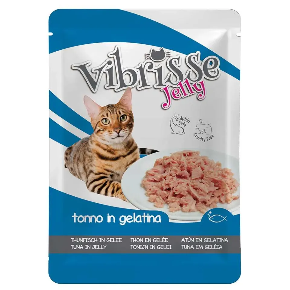Фото Пауч для котів VIBRISSE JELLY, тунець в желе, 70г купити за ціною ₴85.00