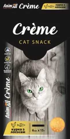AnimAll Сrème для котів зі смаком курки з лососем купити за ціною ₴100.00