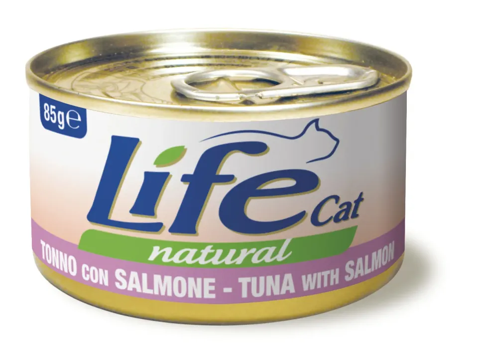 Фото Вологий корм для котів ЛайфКет LifeCat Тунець з лососем купити за ціною ₴85.00
