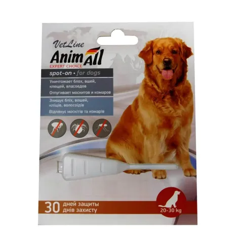 AnimAll VetLine Спот-он краплі для собак від 20 кг до 30 кг купити за ціною ₴140.40