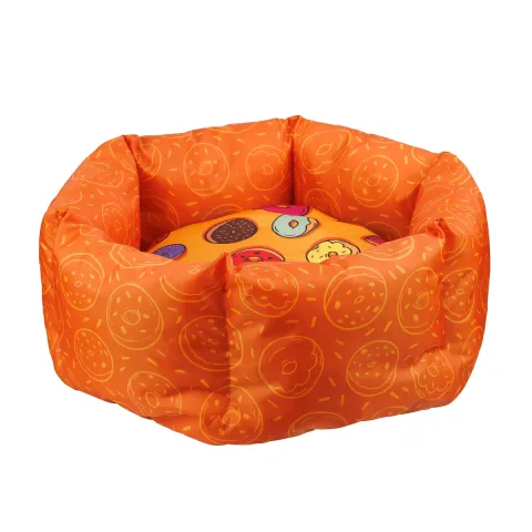 Лежак для Тварин Barksi Fruits Круглий Пончик  L(1232027) купити за ціною ₴1402.20