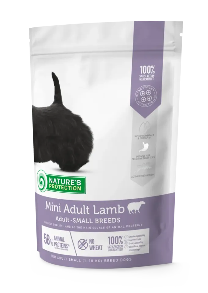 Фото Сухий корм для дорослих собак малих порід з ягнятиною Mini Adult Lamb Small Breeds купити за ціною ₴305.00