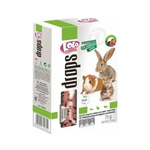 Лоло Петс Lolo Pets Дропси для гризунів з лісовими ягодами, 75 г купити за ціною ₴129.00
