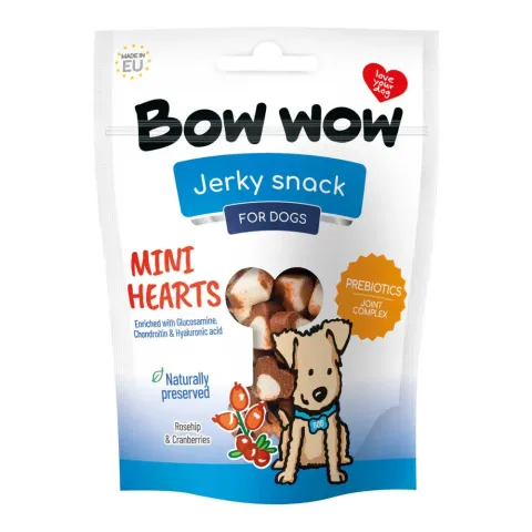 Смачні та корисні Ласощі для собак натуральні Міні-сердечка "Bow WOW" Mira Mar, 80 г купити за ціною ₴87.10