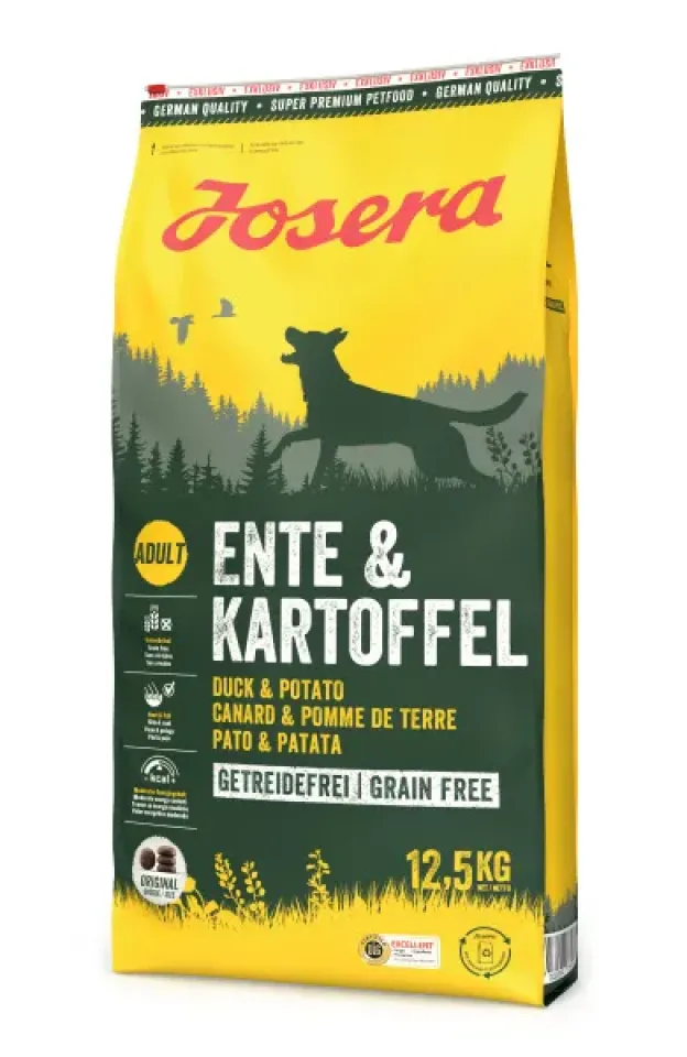 Фото Сухий корм для собак Йозера JOSERA Ente & Kartoffel (Качка та Картопля) 12,5 кг купити за ціною ₴4088.00