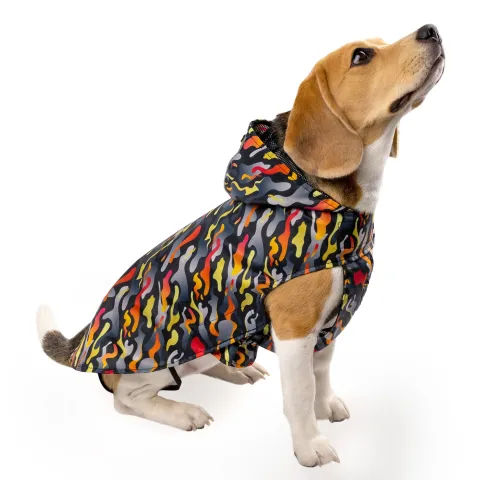 Дощовик для собак Barksi Textile з капюшоном Гравітація  2XS(17518725) купити за ціною ₴557.00