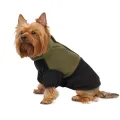 Фото Флісова кофта для собак TM Barksi Textile Оливковий/Чорний  2XS(215125) купити за ціною ₴422.00