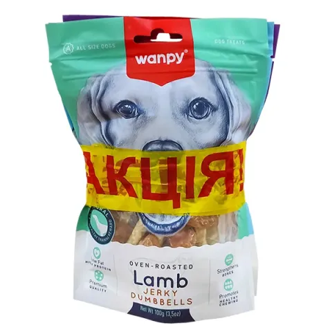 CDL Wanpy 2+1 Вечірка смаколиків: качка, курка та ягня - ласощі для собак, 3х100г купити за ціною ₴295.00