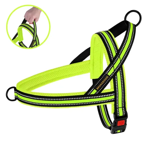 Шлея для Собак BronzeDog Mesh Скандинавська Лимонна S купити за ціною ₴359.00