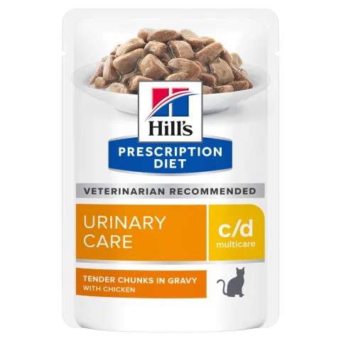 Hill’s PRESCRIPTION DIET c/d Вологий корм для котів, догляд за сечовидільною системою, з куркою, пауч купити за ціною ₴73.08