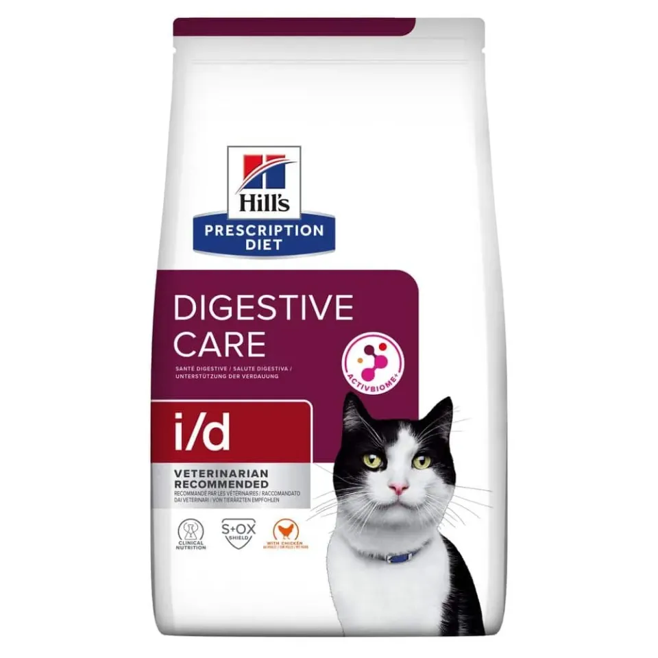 Фото Hill’s Prescription Diet i/d Сухий корм для котів догляд за травленням, з куркою, 8 кг купити за ціною ₴5240.88
