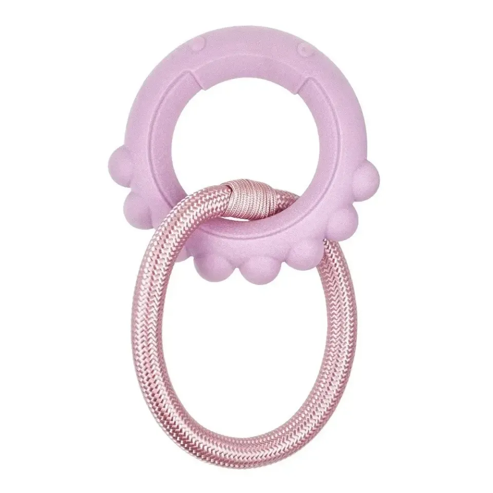 Фото Іграшка для собак AnimAll GrizZzly Baby 0402 Восьминіг з канатом, рожева лаванда, 13,5х12,8х2,6 см купити за ціною ₴251.00