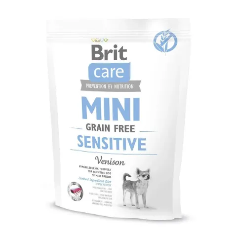 Бріт Кеа для собак Корм Brit Care GF Mini Sensitive з олениною купити за ціною ₴299.00