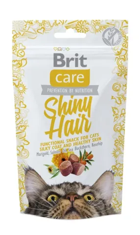 Бріт Кеа для котів Ласощі Brit Care Shiny Hair з лососем купити за ціною ₴129.00