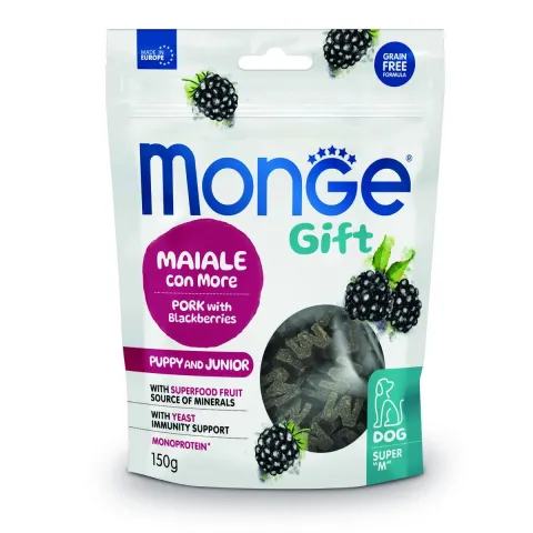 Monge Gift Dog Puppy and Junior Growth support свинина з ожиною купити за ціною ₴255.00