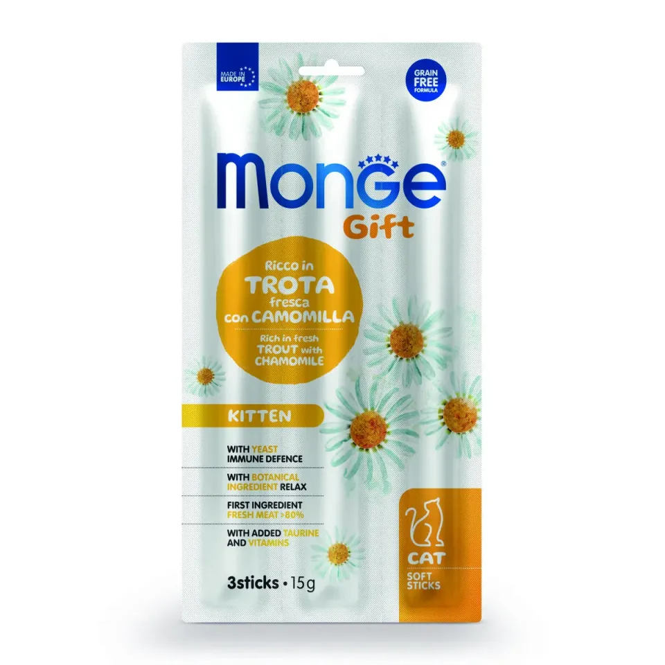 Фото Monge Gift Cat Kitten форель з ромашкою купити за ціною ₴83.00