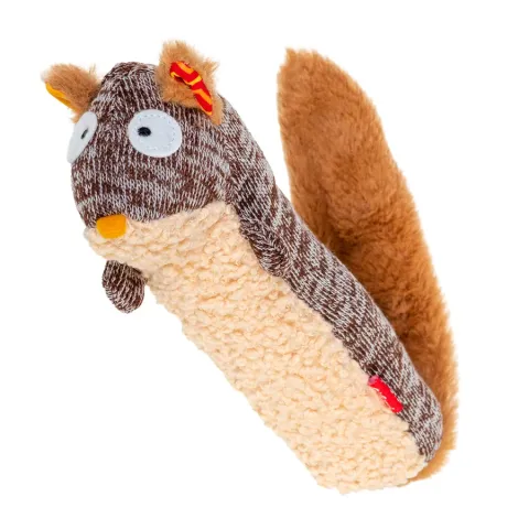 Іграшка для собак Білка з пищалкою GiGwi Plush, текстиль, 29 см купити за ціною ₴443.00