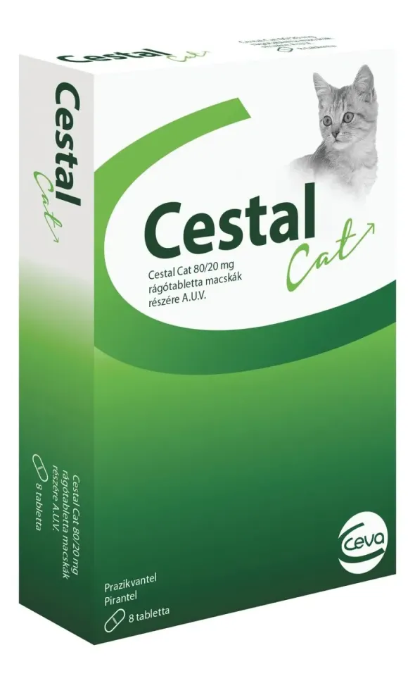 Фото Ceva Cestal Cat (Цестал Кет) – антигельмінтний препарат для котів широкого спектру дії, 1 таблетка купити за ціною ₴68.50