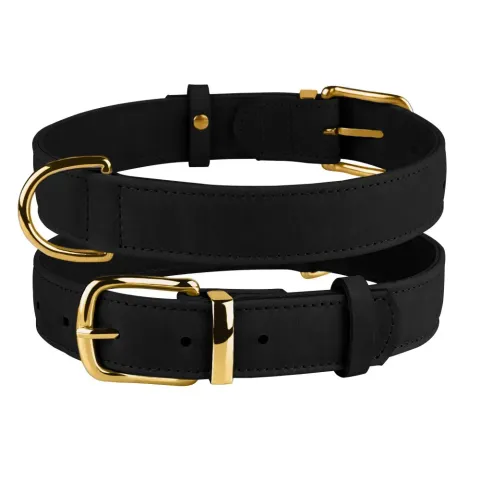 Нашийник для собак шкіряний BronzeDog Crazy чорний XS купити за ціною ₴179.00